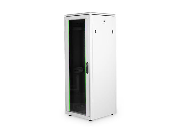 32U Gulvskap,Unique 1609x600x600mm Digitus, grå, 800kg 