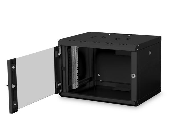 7U Veggskap,Unique 420x600x450mm Digitus, Sort, 100kg 