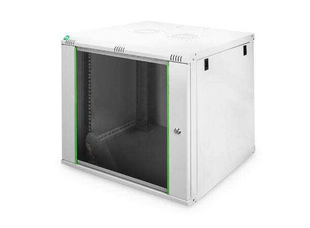 9U Veggskap Basic 478x600x600mm Digitus, Grå, 60kg 