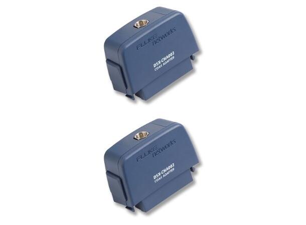 DSX Coaxial Adapter Set, sett à 2 stk. Adapter KIT til Fluke DSX serien 