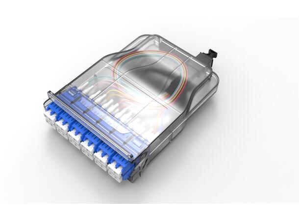 Jotec MPO Kassette OS2 24xLC SlimLine, Pol.A 1xMPO konnektor APC 