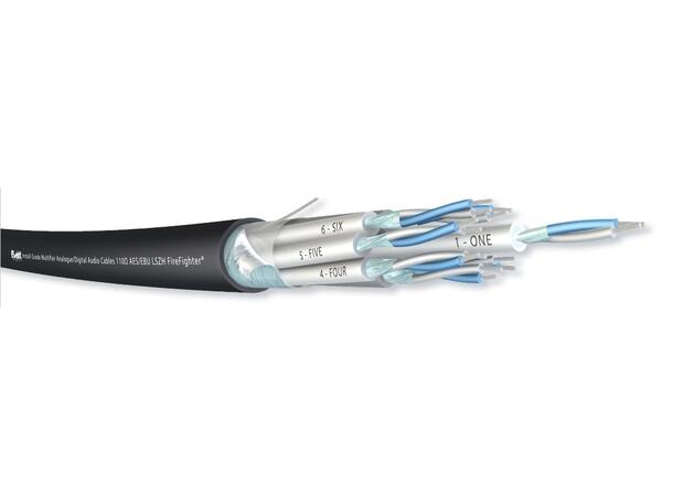 Mikrofonkabel Event Install AES/EBU 4par LSZH, Cca, Sort 