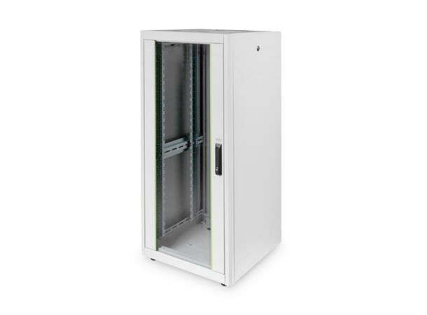 26U Gulvskap,Basic 1330x600x600mm Digitus, grå, 600kg 