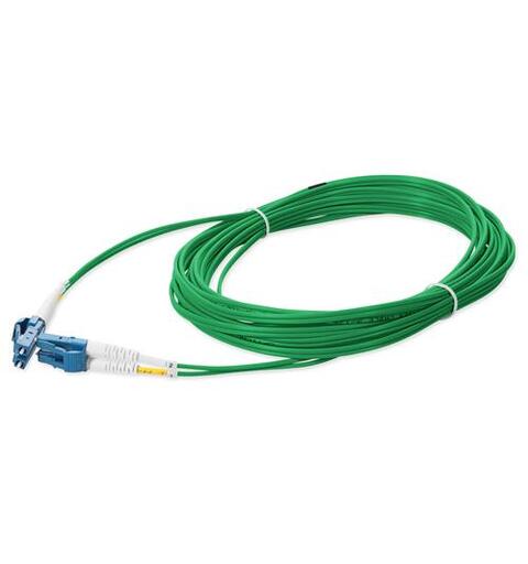 Fiberpatch OM2, LC-LC Dupl, 3m Halogenfri 3mm, Grønn