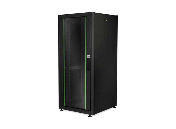 26U Gulvskap,Basic 1330x600x600mm Digitus, sort, 600kg 