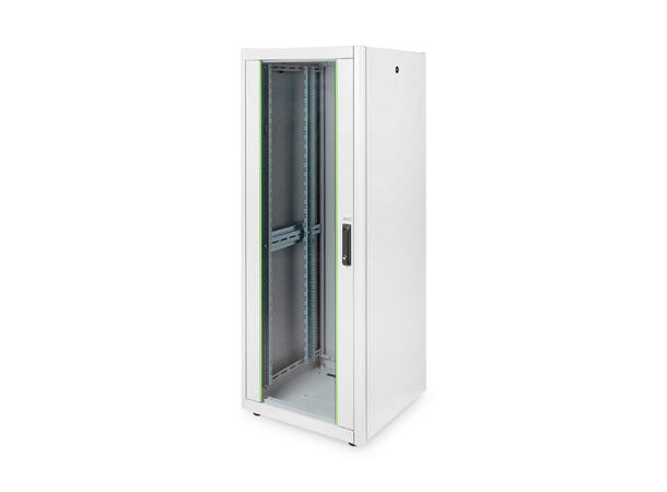 32U Gulvskap,Basic 1590x600x600mm Digitus, grå, 600kg 