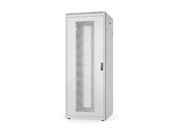 42U Gulvskap,Unique, 2053x800x800mm Perf.dør, Grå, 800kg 