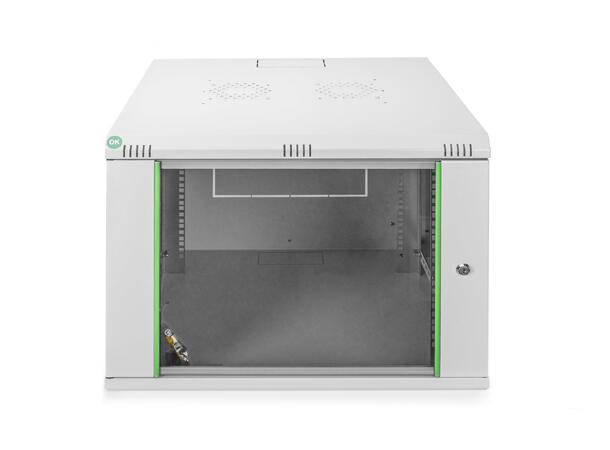 7U Veggskap Basic 389x600x600mm Digitus, Grå, 60kg 