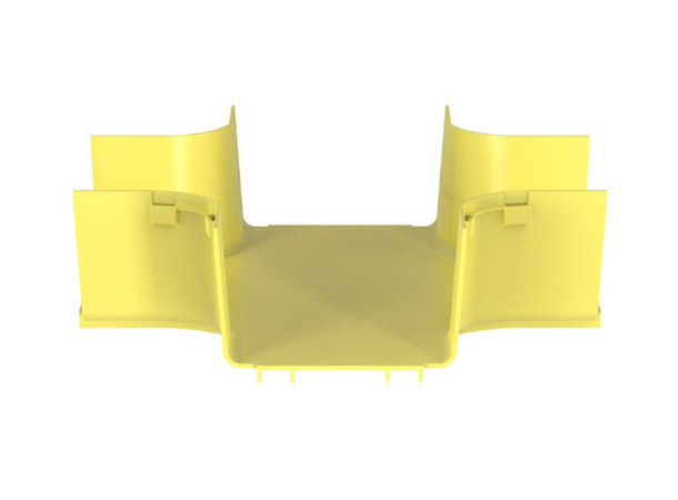 FiberRunner 6x4" 4-veiskryss , Gul Panduit 