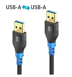 FlexInstall USB-A til USB-A kabel 1,5m 5 Gb, PureLink