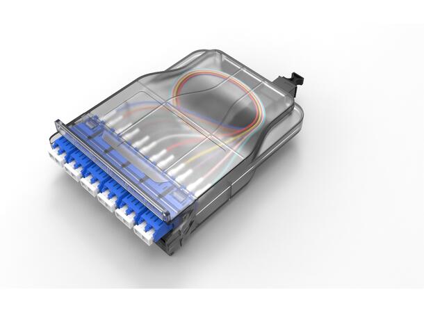 Jotec MPO Kassette OS2 12xLC SlimLine, Pol.AF 1xMPO konnektor APC 