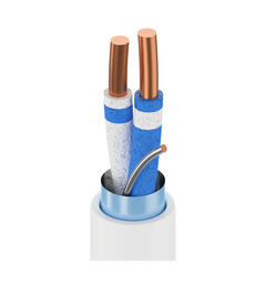 LonWorks L4 1par skjermet, LSZH Belden 7703NH, AWG22, Hvit, 305mT
