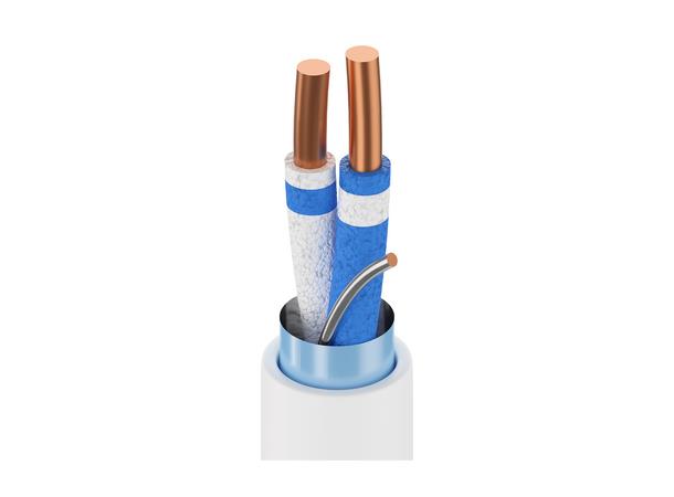 LonWorks L4 1par skjermet, LSZH Belden 7703NH, AWG22, Hvit, 305mT 