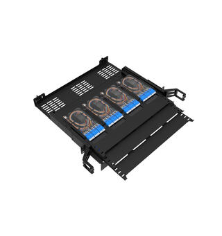 Panel UltraSlim 1U, 12xMPO/MTP Kassett For inntil 144 fiber