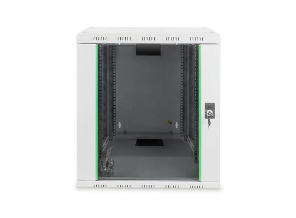 12U Veggskap, Unique 643x600x450mm Digitus, Grå, 100kg 
