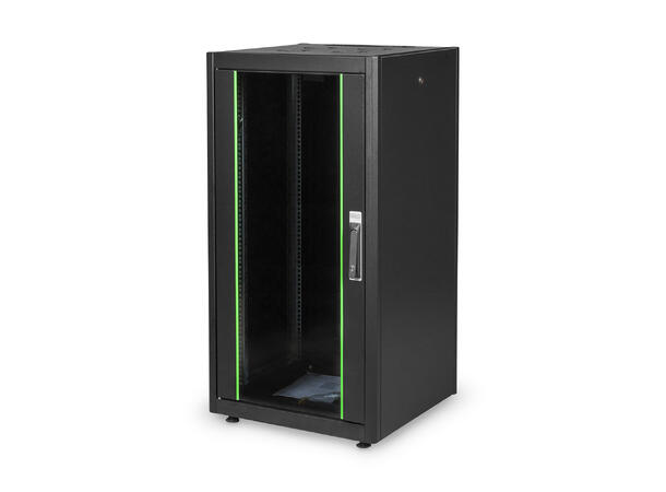 22U Gulvskap,Basic 1155x600x600mm Digitus, grå, 600kg 