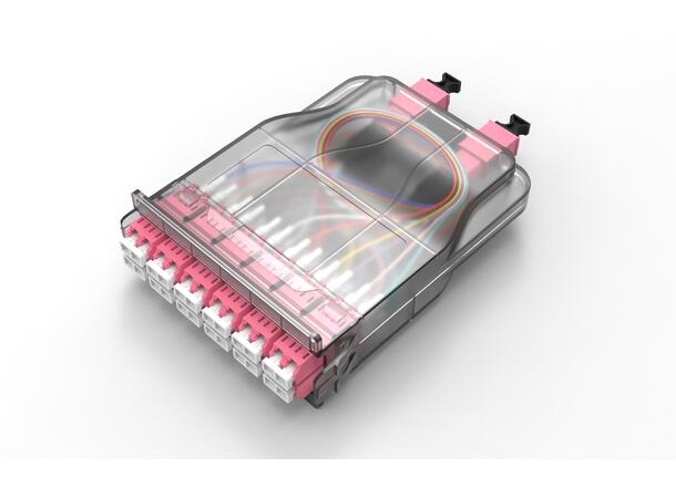 Jotec MPO Kassette OM4 24xLC SlimLine, Pol.AF 2xMPO konnektor 