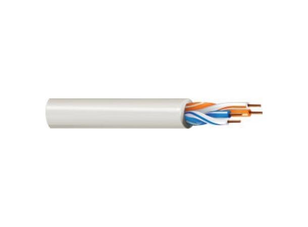 LonWorks L4 2par skjermet, LSZH Belden 7704NH, AWG22, Hvit, 305mT 