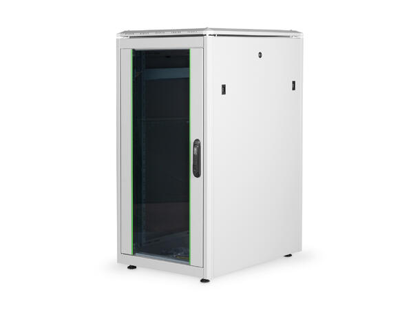 22U Gulvskap,Unique 1164x600x800mm Digitus, grå, 1200kg 