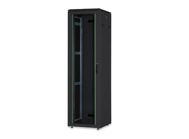 26U Gulvskap,Unique 1342x600x800mm Digitus, sort, 800kg 