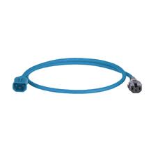 Dual lock Powercord C14 to C13/C15 0,6m Panduit, 10 pack, blue