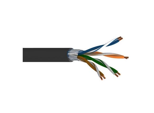 Kat5e Industri 4par F/UTP PVC Belden 7929A, AWG24/1, Sort 305mT 