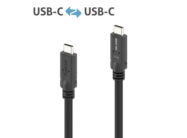 USB4 Coax X4 20Gbps 240W USB-C 1,5m PureLink, Gen2x2 passiv 