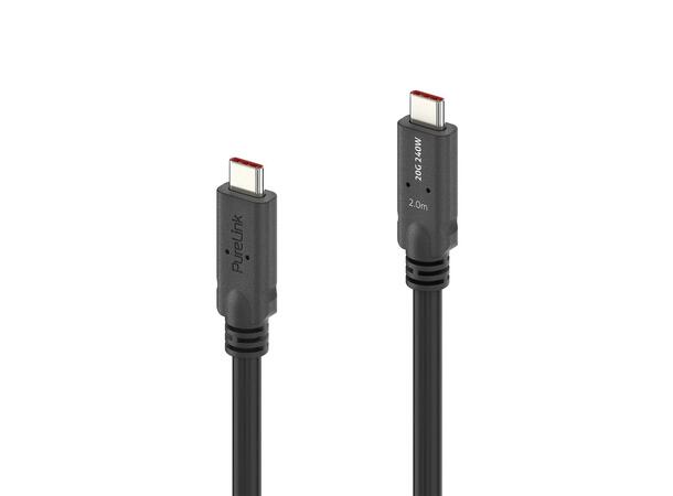 USB4 Coax X4 20Gbps 240W USB-C 2m PureLink, Premium PureInstall Gen2x2 