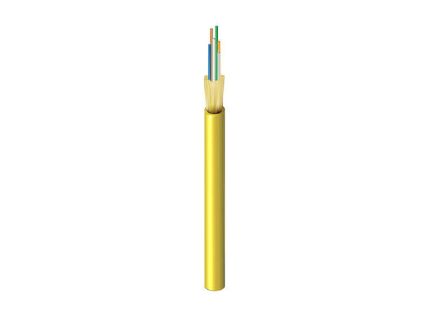 Fiberkabel G48 OS2, LSZH Yellow Fast kledning 