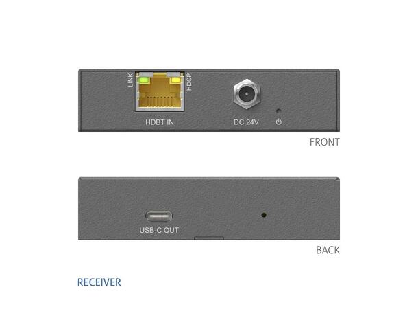 HDBaseT 3.0 USB-C Video and Data RX PureLink PureTools 