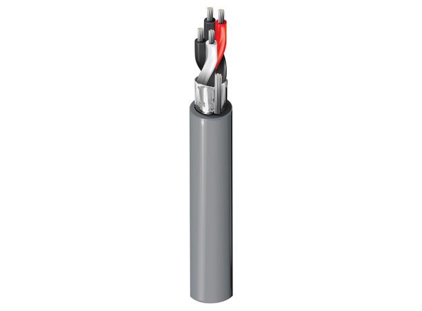 Signalkabel 2par skjermet, PVC Belden 9502 AWG24, Grå, U305m 
