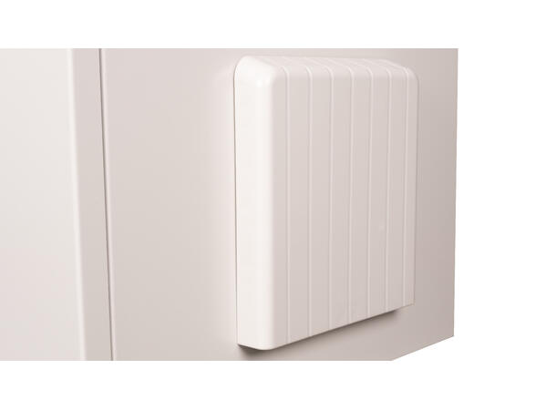 Veggskap 9U 579x600x450mm IP55 Safebox, 100kg, Grå, utendørs 