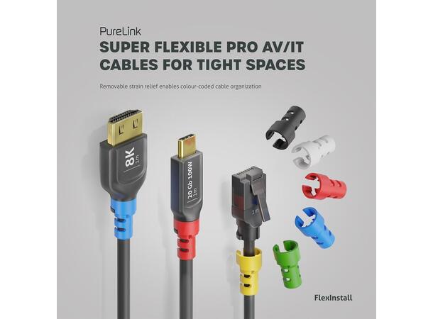 FlexInstall USB-C til USB-C kabel 2m 20 Gb PureLink  Installer Pack (25 stk) 