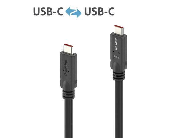 USB4 Coax X4 10Gbps 100W USB-C 5m PureLink, Gen1x2 passiv 