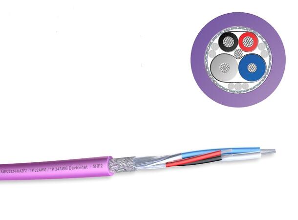 Armada DeviceNet 2xAWG22+2xAWG24  SHF-2 DNV godkjent, skjermet, 500m, Lilla 