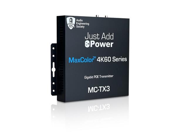 JustAddPower MaxColor™ 3 4K60Hz Enkoder 36bit med AES67, USB-C og HDMI, Purelink 