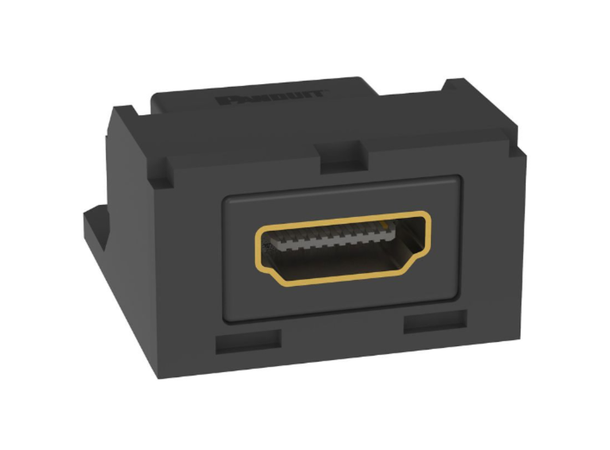Mini-Com HDMI 2.0 type A Panduit, Sort 