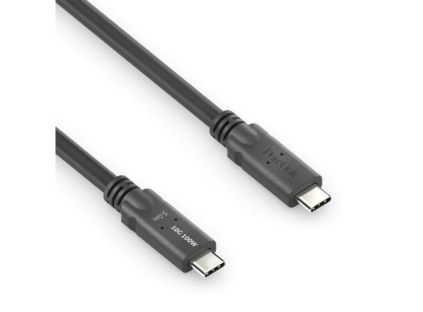 USB4 Coax X4 10Gbps 100W USB-C 5,0m PureLink, Gen1x2 passiv 