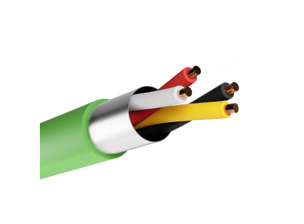 EIB-kabel 2x2x0,8mm PVC Grønn 