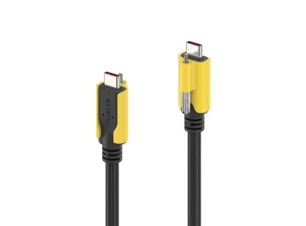 USB-C Tru-Lock-System-Clip, Gul PureLink Locking clip, Pakke à 10stk 