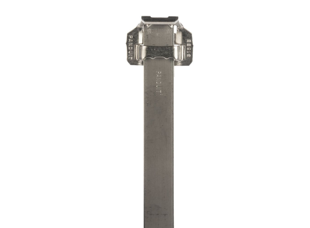 Pan-Steel® Cable Cleat,MS Strap,316L SS Single/Trefoil/Quad,498x19mm, pk à 25stk 