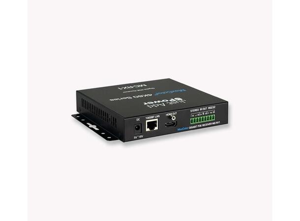 JustAddPower MaxColor™ 1 4K60Hz Dekoder 36bit med støtte for Dolby Vision og HDR 