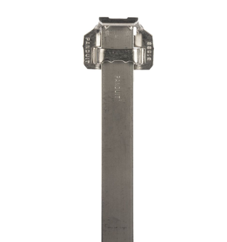 Pan-Steel® Cable Cleat,MS Strap,316L SS Single/Trefoil/Quad,815x19mm, pk à 25stk