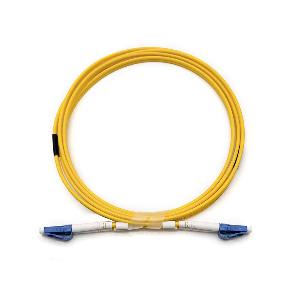 Patch Fiber OS2 LC-LC Duplex 2mm 20m Halogenfri, Gul - Holmefjord AS
