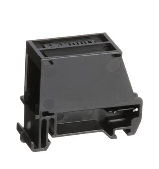Uttak for 1 Mini-Com modul, DIN-mont Panduit, Sort for DIN-montering