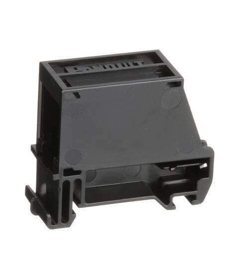 Uttak for 1 Mini-Com modul, DIN-mont Panduit, Sort for DIN-montering