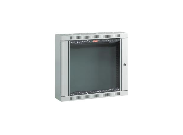 9U Veggskap 600x150mm Grå, 80kg 