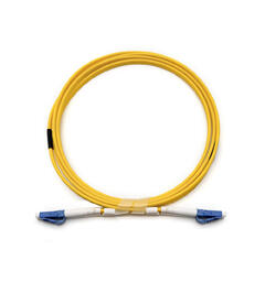 Jotec Patch Fiber OS2 LC-LC Duplex 2m Halogenfri, Gul, 2mm