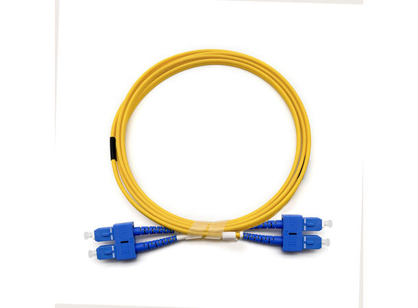 Jotec Patch Fiber OS2 SC-SC Duplex 12m Halogenfri, Gul, 2mm 