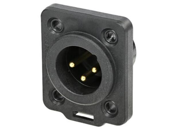 Neutrik NC3MDX-TOP XLR chassis 3P Male IP65 